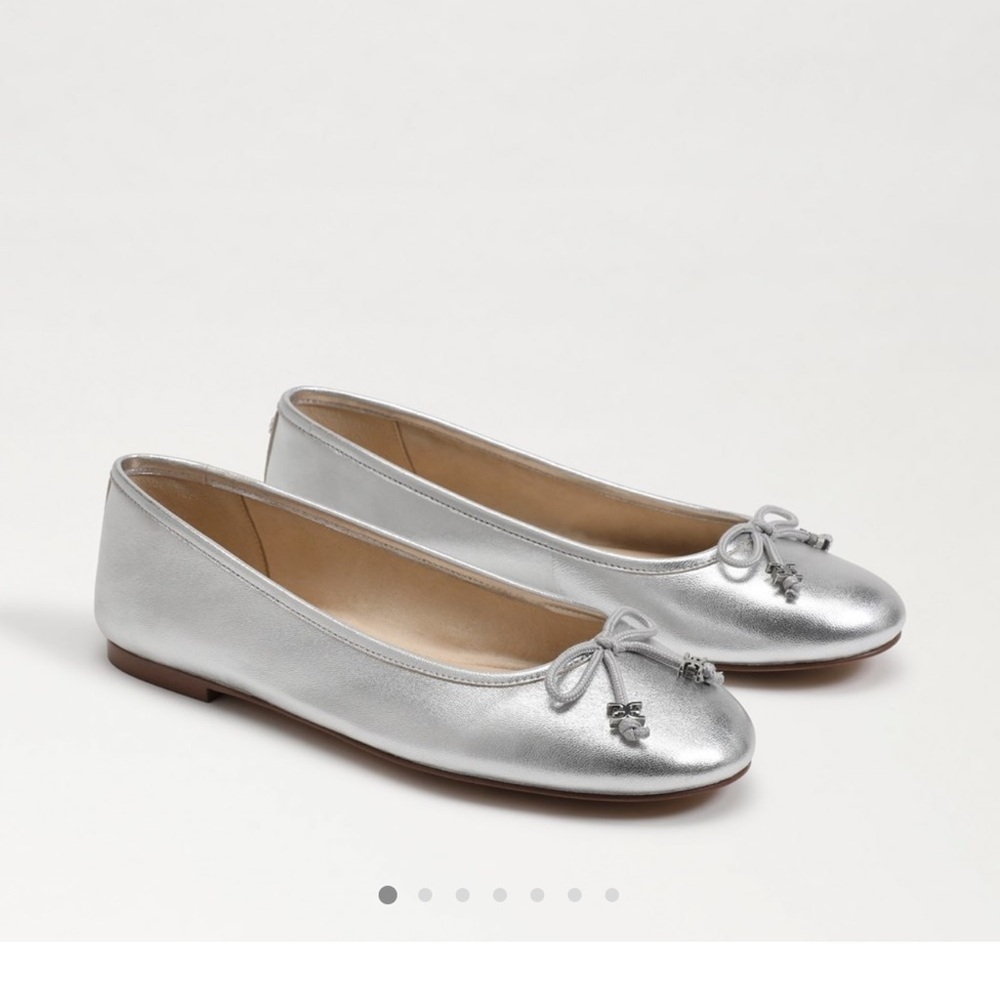 Sam Edelman Felicia Luxe Ballet Flat in Soft Silver